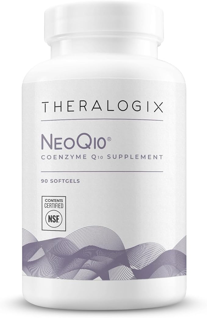 Theralogix NeoQ10 Coenzyme Q10 Supplement - Heart Health &amp Fertility Support - CoQ10 Fertility Supplement for Men &amp Women* - NSF Certified - 90 Softgels (90-Day Supply)