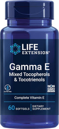 Life Extension Gamma E Mixed Tocopherols &amp Tocotrienols – Complete Vitamin E Spectrum Antioxidant Protection – Non-GMO Gluten-Free – 60 Softgels
