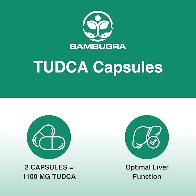 TUDCA Liver Supplements 1100mg 3rd Party Tested Ultra Strength Bile Salt TUDCA Supplement Liver Support for Detox Cleanse and Repair 120 Capsules