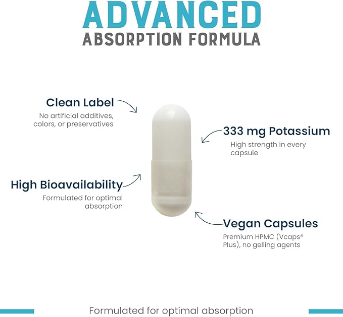 Cheers Potassium Citrate 20% Daily Value 316 mg per Capsule 90 Capsules Vegan Potassium Supplement for Adults Natural Mineral Electrolyte - Pack of 2