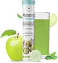 Wellbeing Nutrition Daily Probiotics + Prebiotics | Improve Metabolism Acidity Relief Digestion &amp Gut Health | 18 Billion CFU Organic Probiotics Supplement for Men &amp Women (21 Effervescent T
