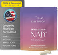NAD+ Supplement – Triple Action Liposomal NAD+ &amp NADH Formula for Cellular Energy Mitochondrial Support and Longevity Developed by Dr. Halland 60 Capsules (30-Day Supply)