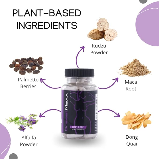 Pills Supplements for Women and Men Target Your Curves Breast Formula with Ingredients The Original Breast Maxx Brand