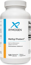 XYMOGEN Methyl Protect - 3400 mcg 5-MTHF (5-Methyltetrahydrofolate) - Cardiovascular &amp Neurological Support - Activated Vitamin B Supplement - Vegetarian &amp gluten-free - 120 Capsules