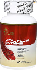 Nattokinase Vascular Health Support 12 in1 Multi Enzyme Complex Supplement for Adults with BromelainQuercetinGinsenosidesOmega-3for Blood Flow &amp Endothelial Function 60 Vegan Capsules