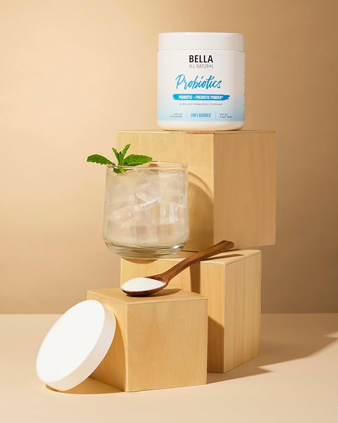 Bella All Natural Probiotics + Prebiotics Powder Unflavored 210grams