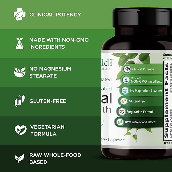 EMERALD LABS Adrenal Health - Stress Relief Energy Support &amp Restorative Sleep with Sensoril Ashwagandha B Vitamins Rhodiola &amp More* - Gluten-Free - 60 Vegetable Capsules (30-Day Supply)
