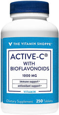 The Vitamin Shoppe Active-C with Bioflavonoids 1000 Antioxidant for (250 Tablets)