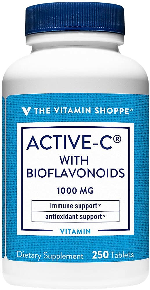 The Vitamin Shoppe Active-C with Bioflavonoids 1000 Antioxidant for (250 Tablets)