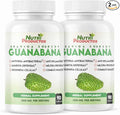 Nutrisalud Products Capsulas de Guanabana Extra potente 1350mg per Serving. Set de 2 frascos con 90 Cap c/u. Aumenta Defensas Anti Inflamatorio Mejora Presion Arterial Regenera Celulas.