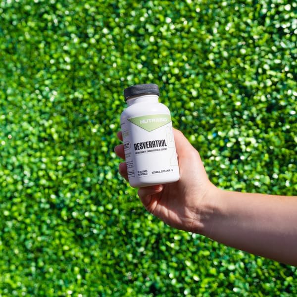 NutraBio 98% Pure Resveratrol Supplement 500mg - Standardized to 490mg Trans Resveratrol Heart Health and Antioxidant Defense - 90 Capsules - 90 Servings