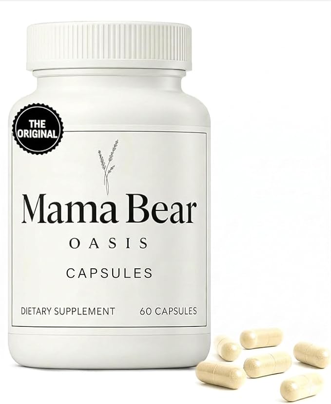 Mama Bear Oasis Nerve Support Capsules for Neuropathy - Advanced Nerve Vitamins &amp Repair Formula - Mobility Boost &amp Calm Blend - Regeneration Health Supplements - Neuropathy &amp Recovery Cap