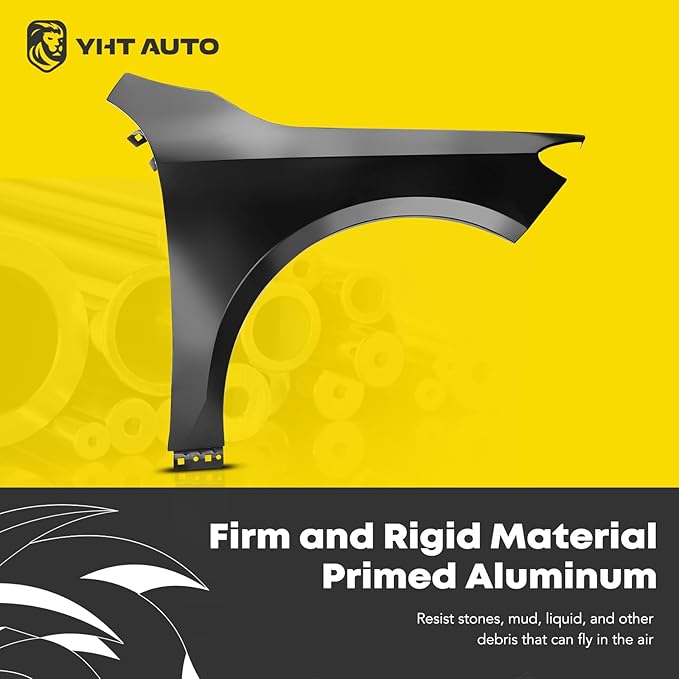 YHTAUTO Front Right Passenger Side Fender Primed Aluminum Compatible with Mercedes-Benz CLA250 CLA45 AMG 2014 2015 2016 2017 2018 2019