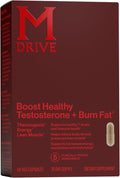 Mdrive Boost and Burn Testosterone Booster and Fat Burner for Men Energy Strength Stress Relief KSM-66 Ashwagandha Chromax 60 Capsules