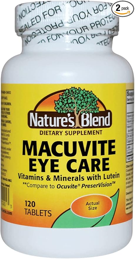 Natures Blend Macuvite Eye Care 120 tabs Pack of 2