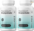 Balancebreens Magnesium Glycinate 200mg - Magnesium Bisglycinate Chelated Supplements for High Absorption - Non GMO and Gluten Free Gentle on Stomach for Restful Sleep and Muscle Support 120 Count