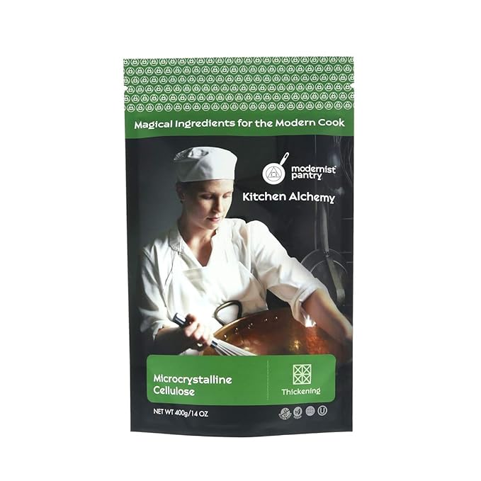 Pure Microcrystalline Cellulose (MCC) Powder ⊘ Non-GMO Gluten-Free Vegan OU Kosher Certified - 400g/14oz