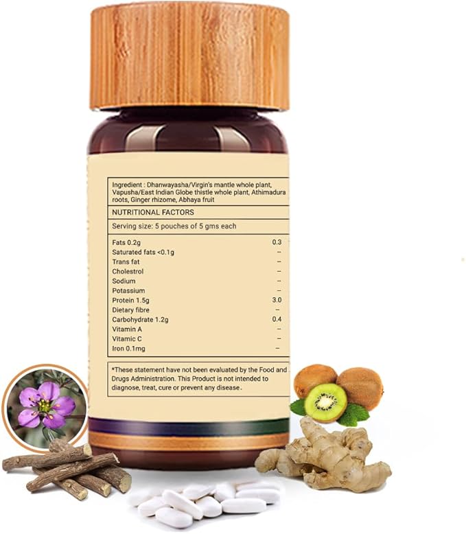 Biogetica Pilesolve Natural Herbal Supplement with Licorice and Ginger - Non-GMO - 100% Vegan Ayurveda Supplement Powder
