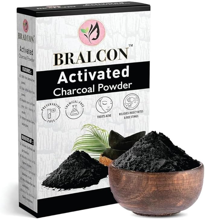Generic Activated Charcoal Powder-100g / Coconut Shell Charcoal Powder for Skin &amp Hairs - All Skin TypesTriple Filtered Pure &amp Natural