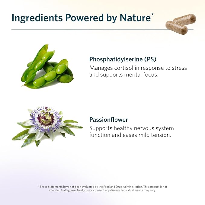 Zen Factor Supplement with Passionflower and Phosphatidylserine - 60 Capsules