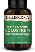 Dr. Mercola New Zealand Colostrum Supplement 3000mg Bovine Colostrum &amp 450mg Immunoglobulin (IgG) 180 Capsules Non-GMO