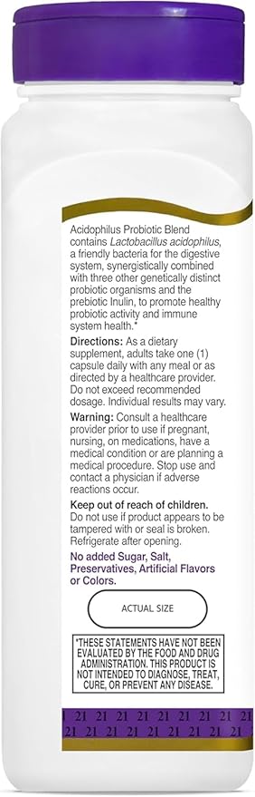 21st Century Acidophilus Probiotic Blend Capsules - 150 ct Pack of 6