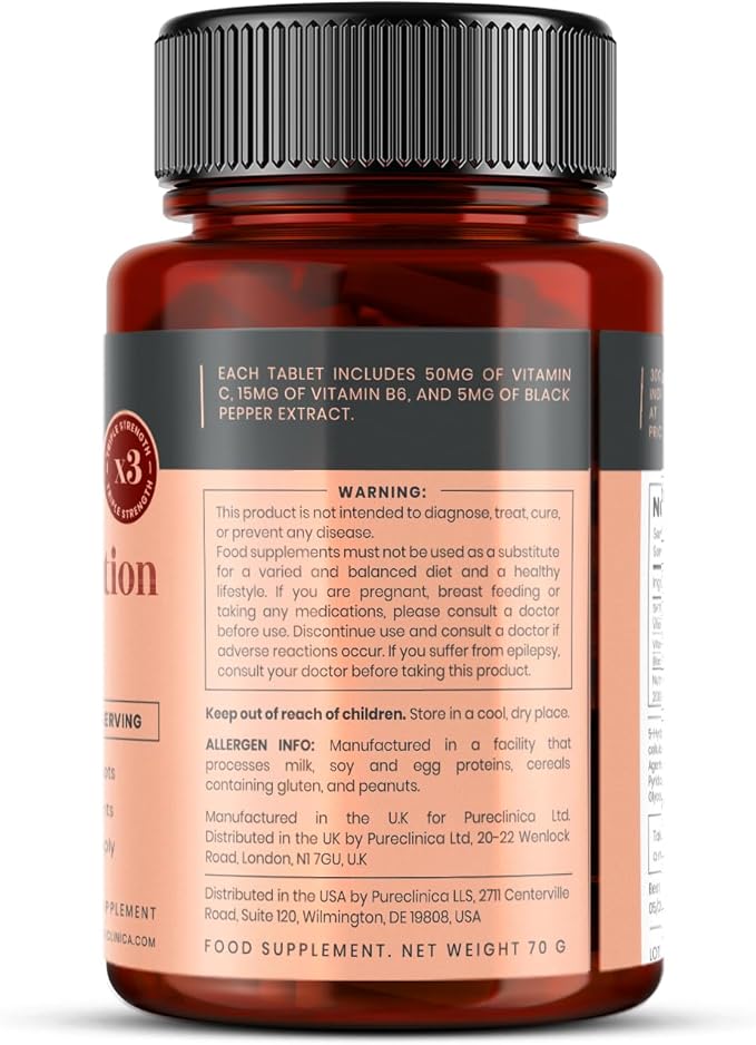 High Absorption 5HTP 300mg x 90 Tablets - 3 Months Supply. with Vitamin C B6 and Black Pepper Extract