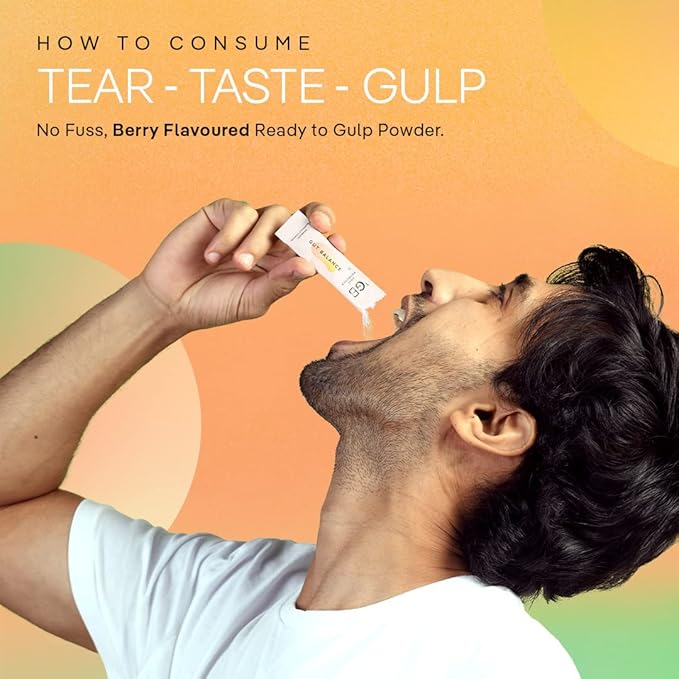 The Good Bug Gut Balance Stick for Gut Health Strong Digestion &amp Immunity | Probiotics + Inulin + Vitamin C | for Men &amp Women | 3Bn CFU of Clinically Proven Strains | 90 Days Pack