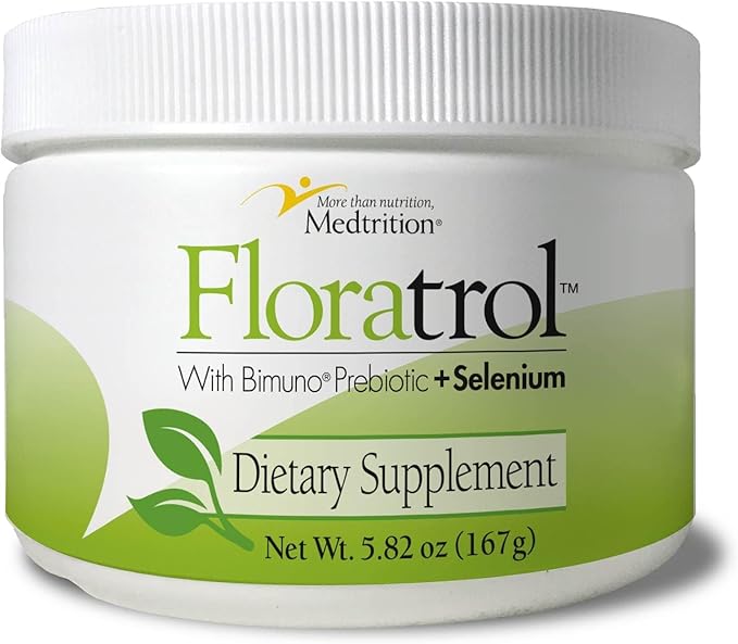 Medtrition Floratrol™ Prebiotic Fiber Powder for Digestive Health – Bimuno® GOS Prebiotic + Selenium – Supports Gut Health &amp Regularity – Dissolves Clear and Fast No Grit or Taste Small Serving