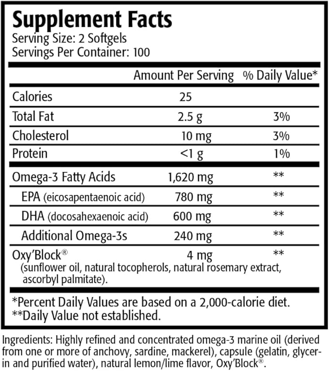 Res-Q 1250 Omega-3 Fish Oil Capsules 3-Pack