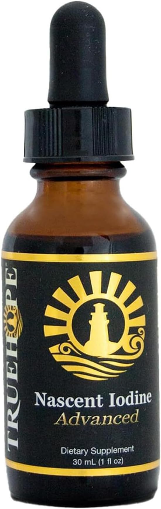 Pure Nascent Iodine Liquid Supplement - Potent Tincture Fast-Absorbing No Fillers Binders or Additives Pure Nascent Iodine Advanced 2% Drops 1 Fl Oz 30 ml