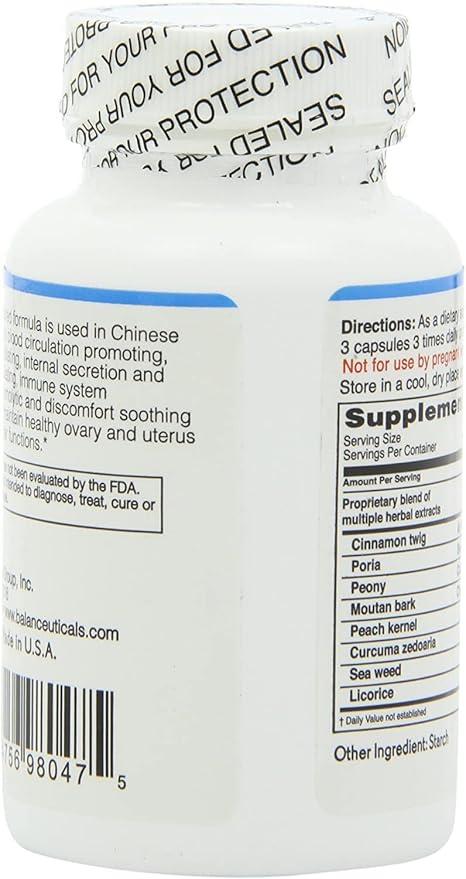 Ovary &amp Uterus Clean 500 mg Dietary Supplement Capsules 60-Count Bottle (Pack of 2)