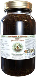 Hawaii Pharm Boldo Alcohol-Free Liquid Extract Boldo (Peumus boldus) Dried Leaf Glycerite Natural Herbal Supplement 32 oz Unfiltered