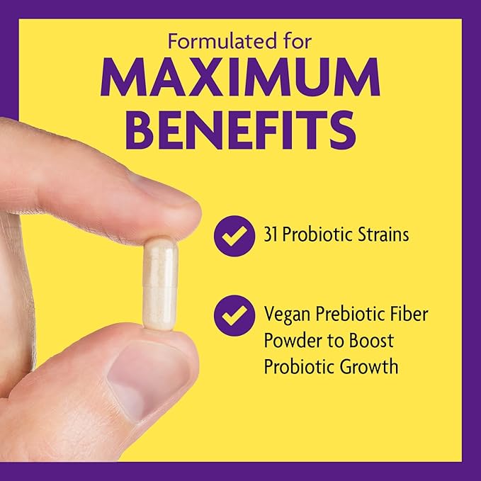 InnovixLabs Multi Strain Probiotics for Women &amp Men - Probiotic Supplement - 50 Billion CFU - Gut Health Immune Support Digestion Lactobacillus Acidophilus Prebiotics and Probiotics 60 Capsul