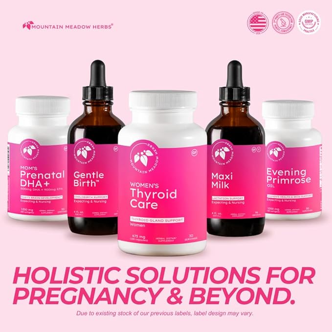Mountain Meadow Herbs Women's Thyroid Care - Natural Herbal Supplement for Thyroid Function Hormone Balance &amp Wellness 120ct