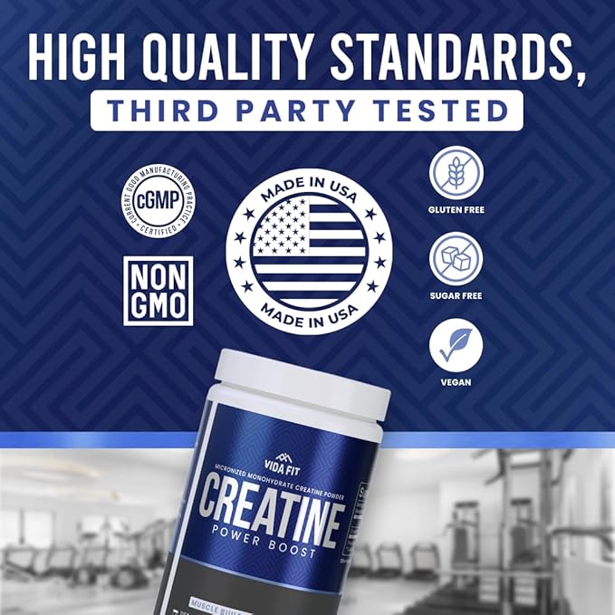 Creatine Monohydrate Micronized Powder – Vegan Unflavoured NSF Certified – Pure Pre-Wokout &amp Recovery Supplement – 30 Servings (150g) and 60 Servings (300g) – for Men &amp Women