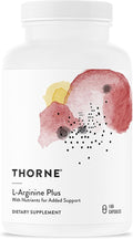 THORNE - L-Arginine Plus - Added Antioxidant Support - Supports Heart Health Nitric Oxide Production Exercise Capacity &amp Optimal Blood Flow* - Third-Party Certified - Dairy-Free - 180 Capsules