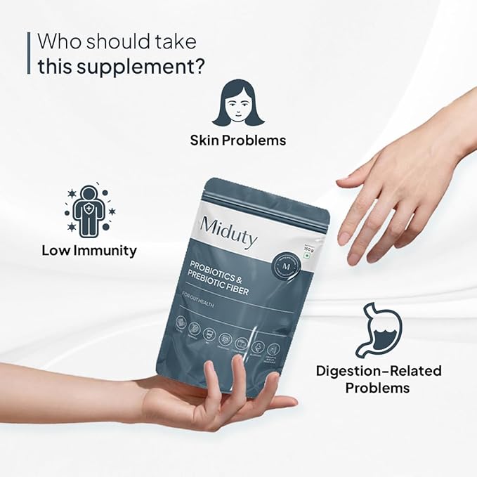 Notes Probiotics &amp Prebiotic Fiber Powder for Men Women and Kids with Patented Lacto Bacillus Coagulans (Lactospore) for Better Gut and Immunity 150 Grams