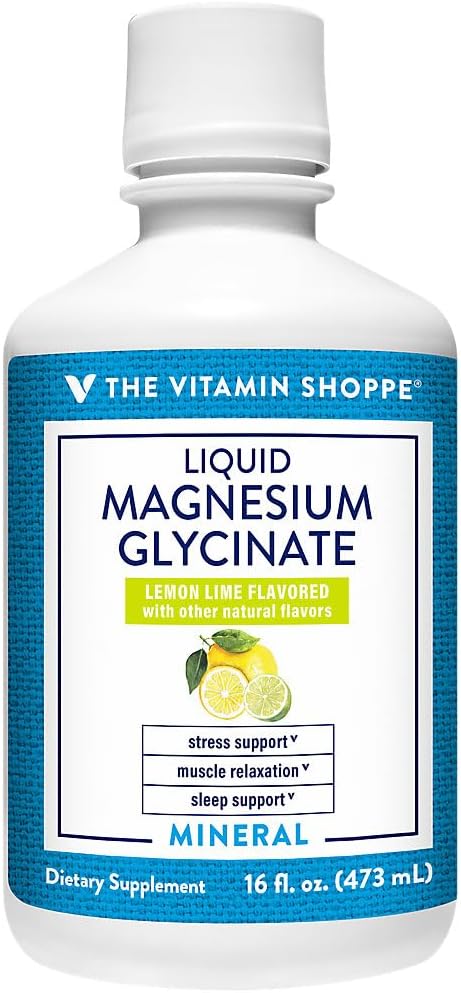 The Vitamin Shoppe Magnesium Glycinate - Muscle Relaxation Bone Health &amp Calm Support Gentle on Stomach