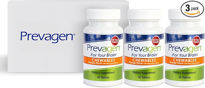 Prevagen Regular Strength Orange Chewables - 90 Tablets (3 Month Supply) | Formulated for Your Brain | 10mg of Apoaequorin Plus Vitamin D3