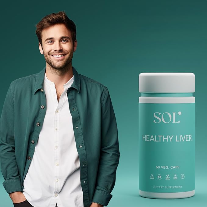 Healthy Liver Supplement: Cleanse Supplement for Liver Health Encourages Liver Enzymes Production Increased Metabolism 60 Easy-to-Swallow Capsules