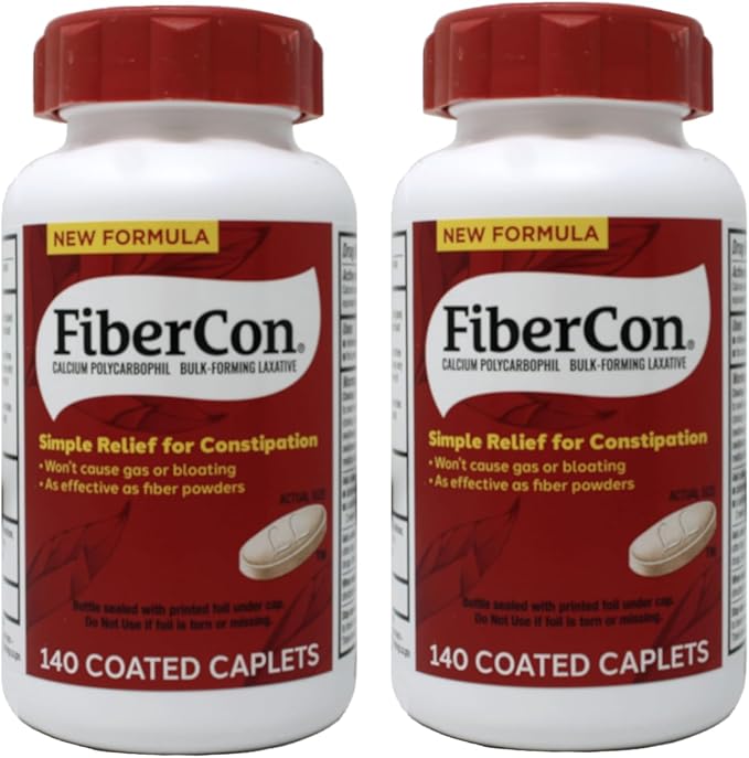 Fibercon Caplets 140 Caplets (Pack of 2)