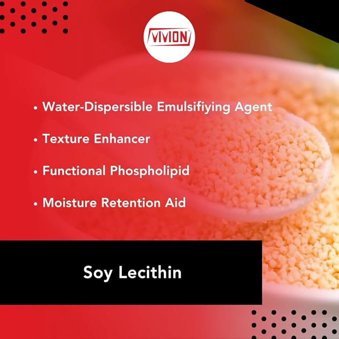 Soy Lecithin Powder Food Safe Deoiled - 1 kg (2.2 lb) - Emulsifier &amp Stabilizing Ingredient