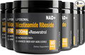 NAD Supplement - NAD+ with Nicotinamide Riboside (NR) and Resveratrol Quercetin 900mg Pure Organic NAD Plus for Cellular Repair Healthy Aging Brain Function 80 Capsules (Pack of 6)
