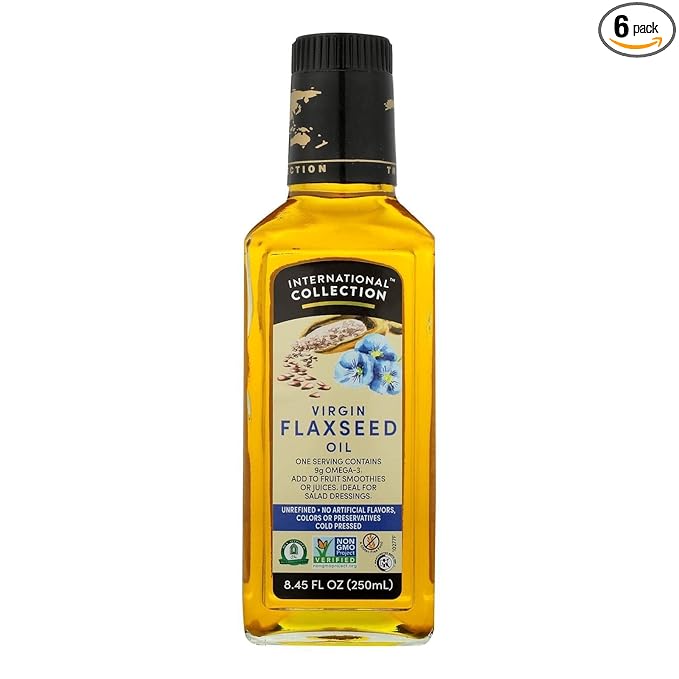 International Collection Oil Flax Seed 8.45 OZ (Pack of 6)