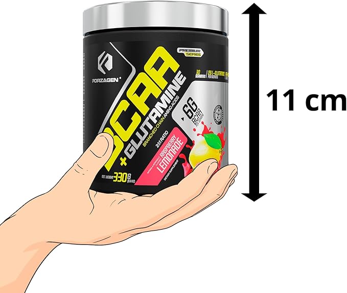 Forzagen BCAAS Amino Acids Powder with Glutamine BCAA Powder Branched Chain Amino Acids Supplements Powder BCAA Lean Energy Pre Workout - Post Workout Muscle Recovery Powder 30 Servings