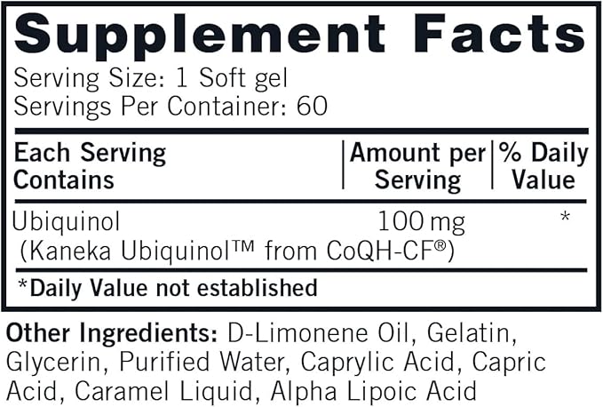 Kirkman Ubiquinol 100 mg Super CoQ10