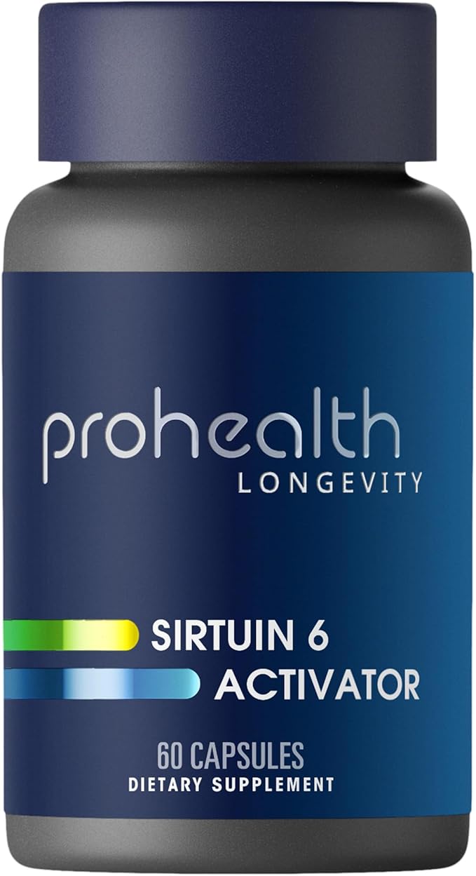 ProHealth Sirtuin 6 Activator | 60 Capsules | Fucoidan-Rich Seaweed Extract to Activate SIRT6 for Longevity DNA &amp Cellular Support | Triple Lab-Tested GMP-Manufactured in USA