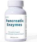Lunza Pancreatin Enzyme Supplement – 1000mg Full Strength Digestive Support for Pancreatitis Gallbladder Surgery Recovery – Protease Amylase Lipase Formula – 100 Capsules