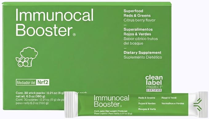 Immunocal Booster – Superfood Antioxidant Blend with 50+ Fruits &amp Vegetables – Supports Immune Health Cellular Defense &amp Daily Wellness (Nrf2) – Sugar-Free Gluten-Free – 30 Servings